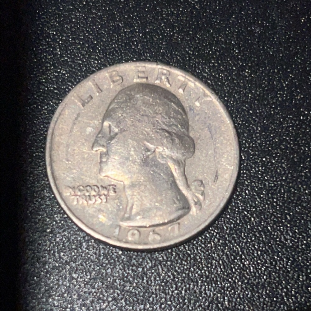 1967 no mint mark unum quarter very rare